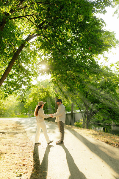 new hampshire downtown engagement session