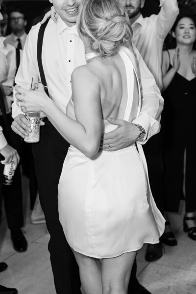 Bride and groom dancing at Kent Island Resort wedding reception