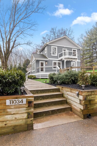 Grey and white two story home for sale in Maryland