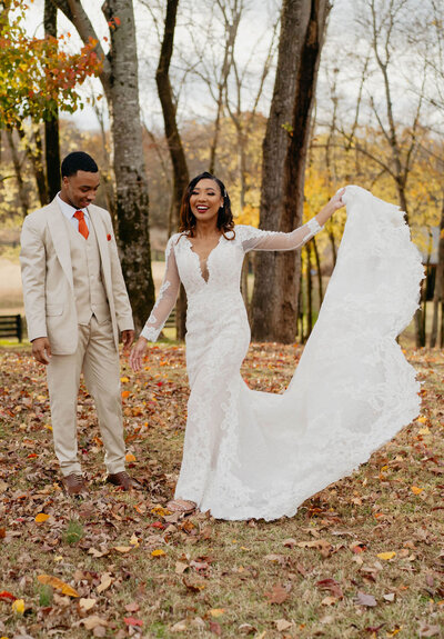 Bride-and-groom-in-the-fall-colors-arkansas-elopement-in-the-fall