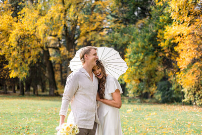 Engaged couple