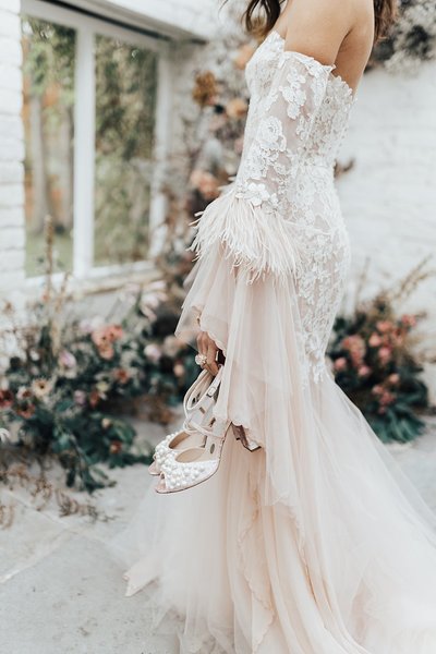 Blush pink ivory French lace silk chiffon wedding dress JoanneFlemingDesign RebeccaCarpenterPhoto (3)_WEB