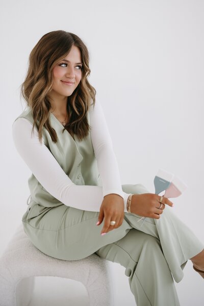 woman smiling