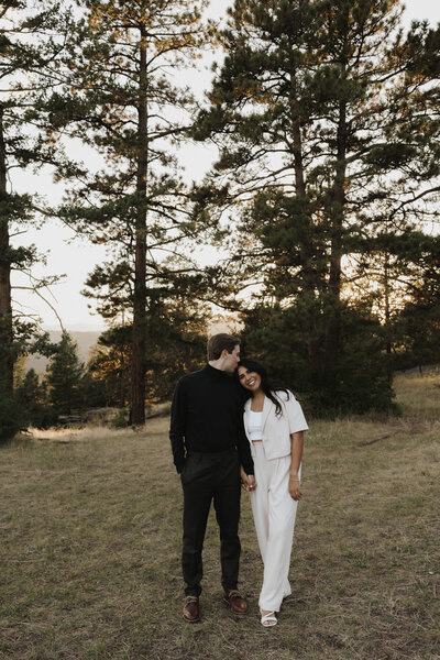 candid  outdoor couples photos in Colorado