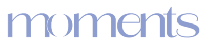 Mot "Moments" tiré du logo de Nos moments ensemble