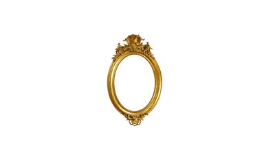 mirror-gold oval