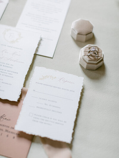 Wedding timeline card