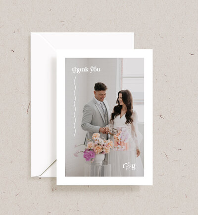 Bg Love double-sided thank you card