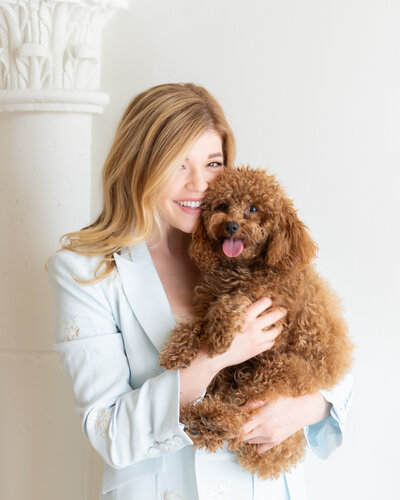 Alexis Meruelo with Sadie