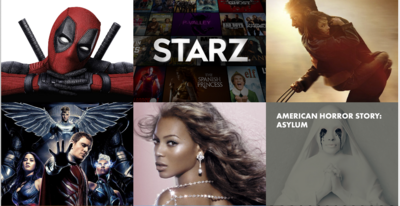 Collage of Ray Contreras's creative work, featuring projects like Deadpool, Starz, and stylized portraits, showcasing his diverse artistic range.