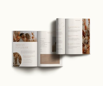 Canva brochure template Honey Seed