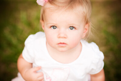 Photo of 1 year old baby girl with beautiful eyes