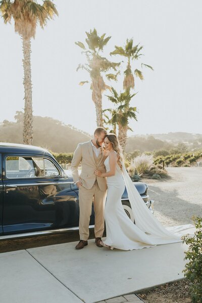 bride and groom photo after wedding ceremony planned by san luis obispo wedding planner