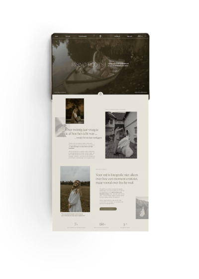 Moody Showit template voor fotografen