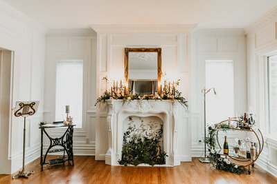 Living room minimony captured by Nikki Collette Photography, adventurous and romantic wedding photographer in Red Deer, Alberta. Featured on the Bronte Bride Blog.