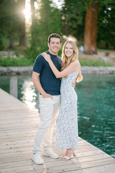 Sarah Woods Photography documents a couple during their spring engagement photos.