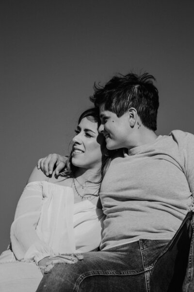 queer couple propsal photshoot