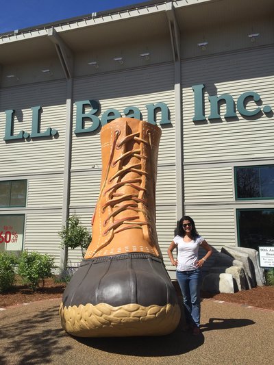 LL Bean boot statue