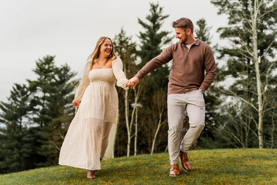 Mackenzie and Andrew Engagement Photo | New Hampshire Wedding Photographer