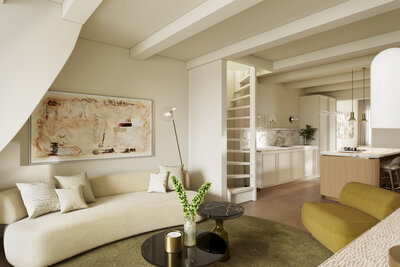 doorkijk meisjes kamer  cole&son behang
