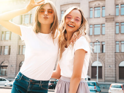 portrait-two-young-beautiful-blond-smiling-hipster-girls-trendy-summer-white-t-shirt-clothes