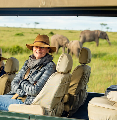 Lori Souder on safari