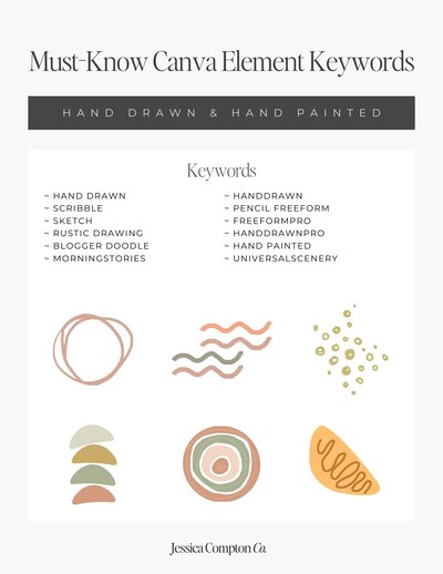 Hand Drawn Canva Elements - JCO