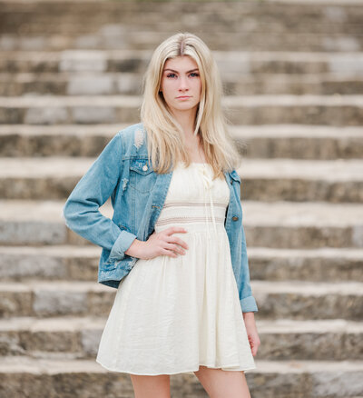 Senior photos at Percy Warner Park, Nashville, TN