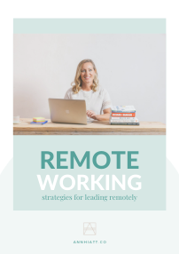 Copy of remote working