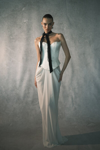 The Margot Studios Margaret Gown stocked at Sunday's Bride, London. UK