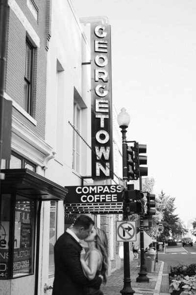 compass coffee dc, georgetown dc engagement session, dc engagement photographer, summer engagement