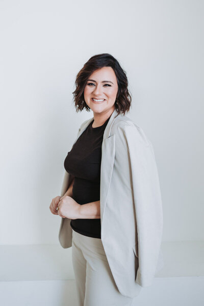woman smiling at the camera