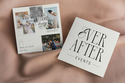 Website featuring portfolio and service pages for a high-end social event planner
