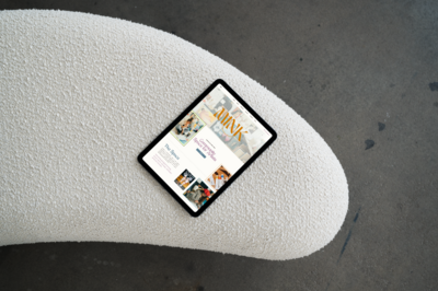 Visual mockups showcasing branding and website design projects by Ruby Works Co.™