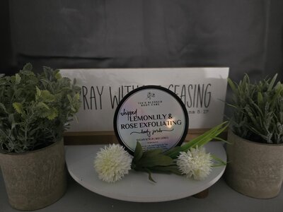 Whipped Lemonlily & Rose Sugar Scrub | Tia's Blessed Body