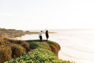 bride and groom elope in Big Sur