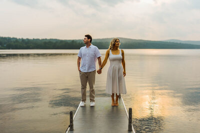 Rachel & Zack's Engagement Photo | New Hampshire Wedding Photographer