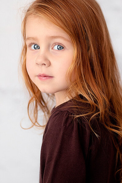 portret meisje in de studio Zaanstad