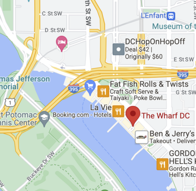 map of The Wharf DC