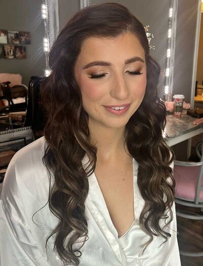 Sparkly wedding makeup Jacksonville FL