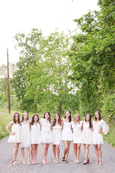 CT High School Senior Graduation Group Photos with Friends