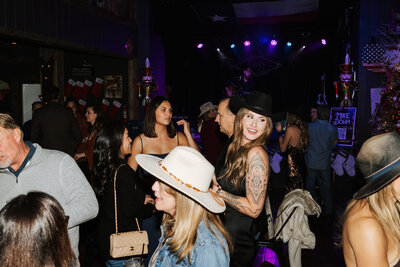 Groom holding bouquet