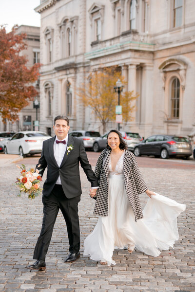 Maryland Wedding Photographer takes a photo of a couple at Mt Vernon 
