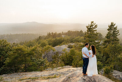 adventurous elopement in the hills of Michigan