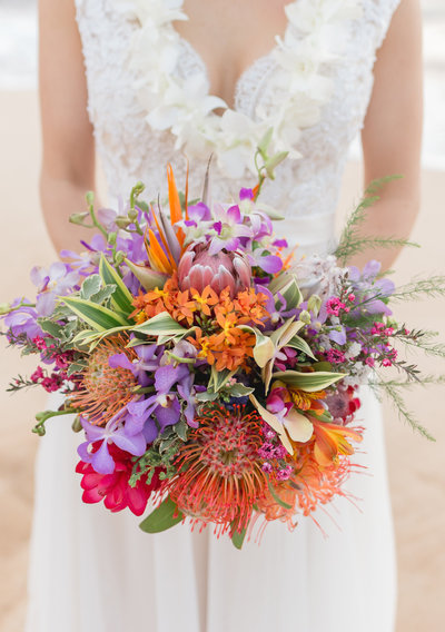Rustic Hawaiian Wedding Bouquet
