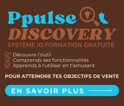 Bannière d'écriture pour indiquer aux lectrices qu'elles peuvent télécharger la formation gratuite système io.