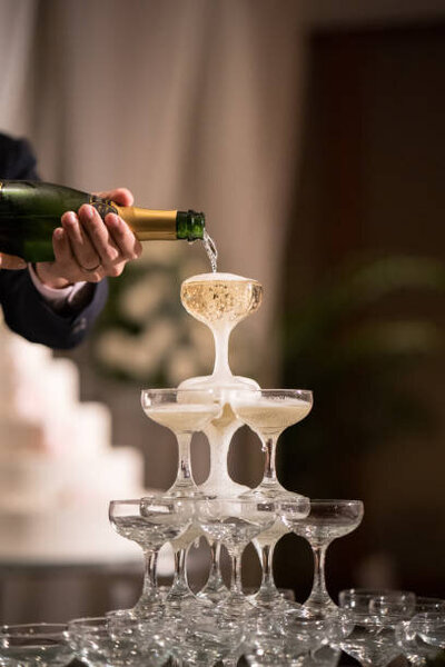 5 tier champagne tower