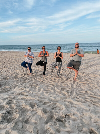 therapists on the beach