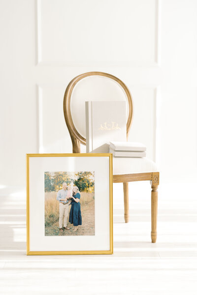 Image of tangible artwork created by Courtney Grant Photography, a Winston Salem Newborn and Family Photographer
