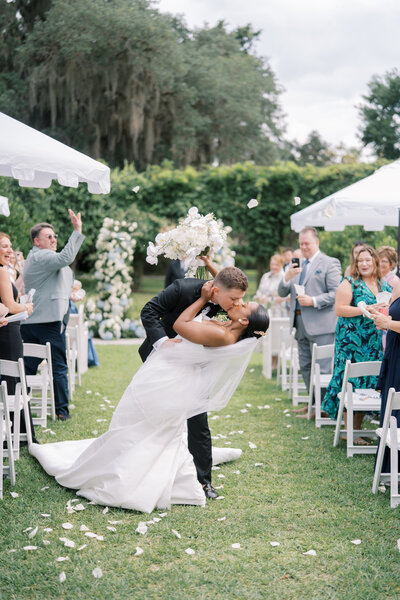 Wedding ceremony in Atlanta at Historic Red Farm - Savannah Wedding Planner